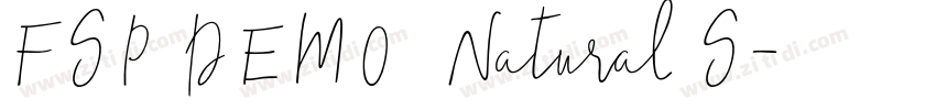 FSP DEMO   Natural S字体转换